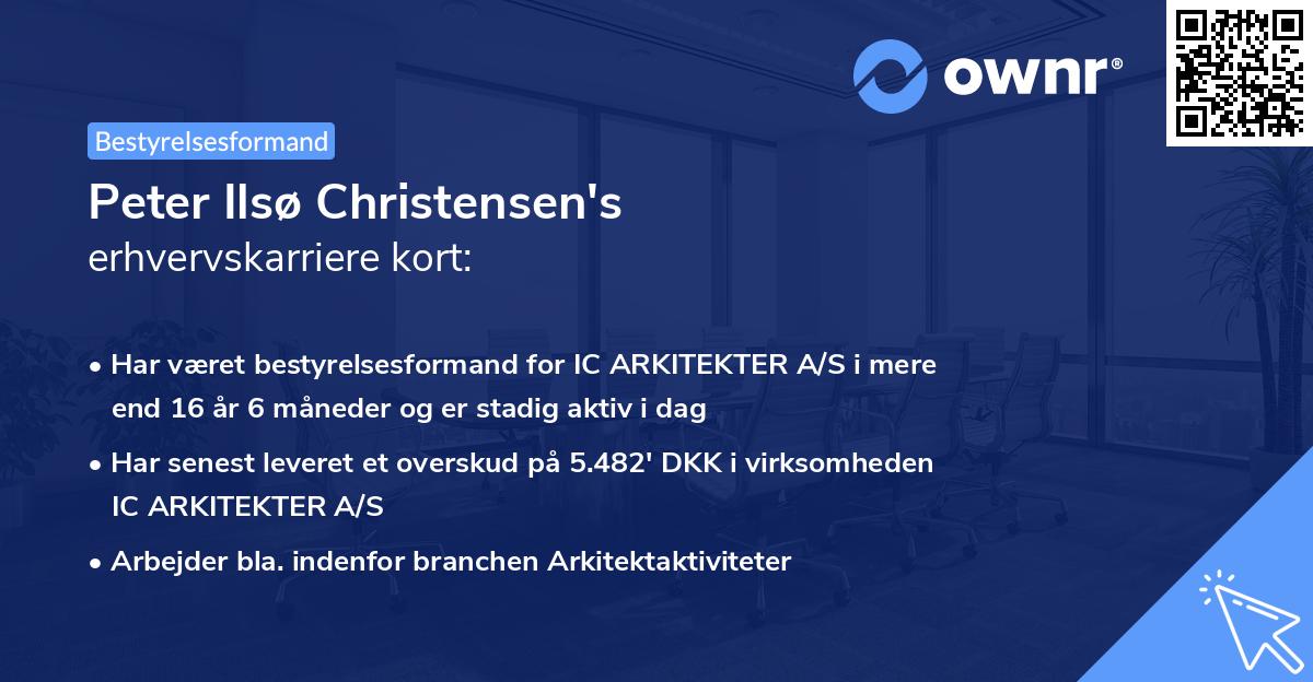 Peter Ilsø Christensen's erhvervskarriere kort