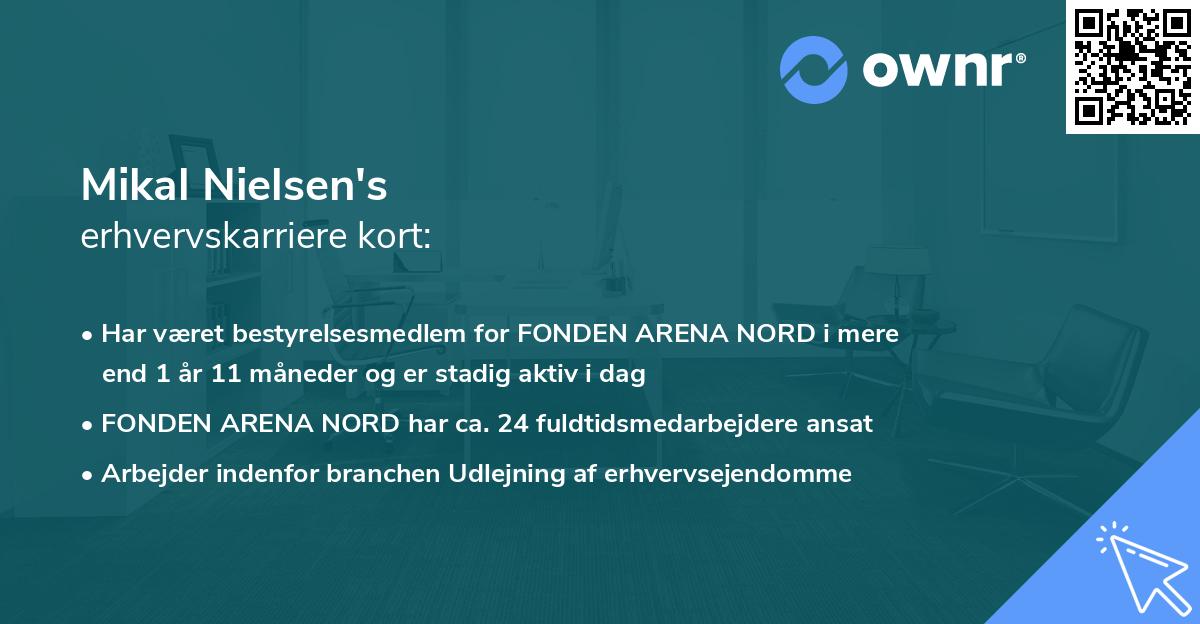 Mikal Nielsen's erhvervskarriere kort