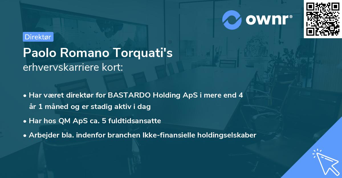 Paolo Romano Torquati's erhvervskarriere kort
