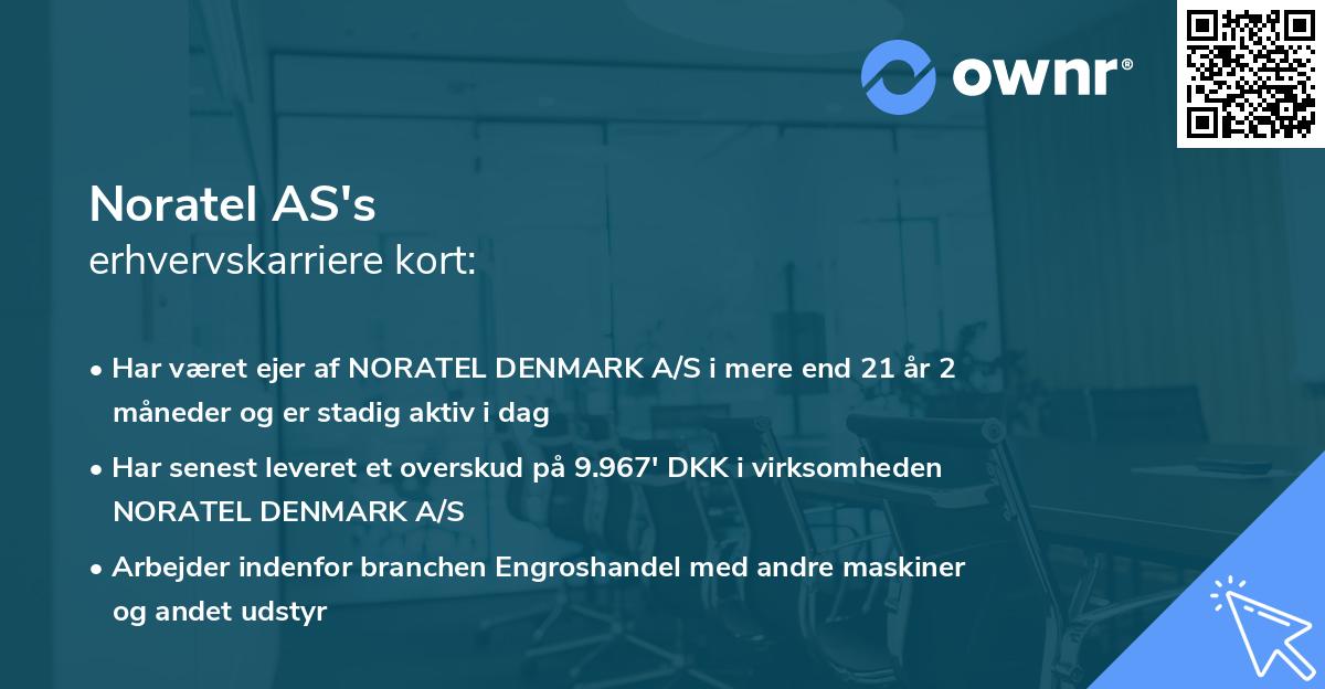 Noratel AS's erhvervskarriere kort