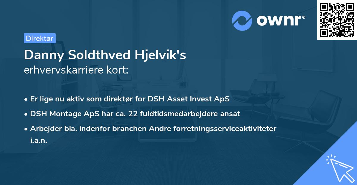 Danny Soldthved Hjelvik's erhvervskarriere kort