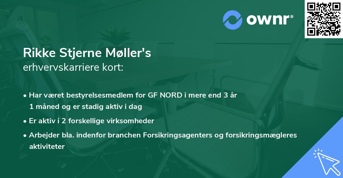 Rikke Stjerne Møller's erhvervskarriere kort