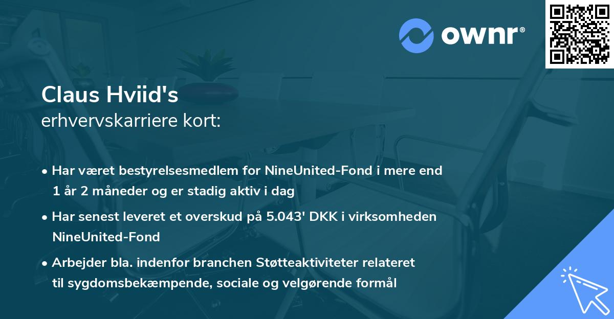 Claus Hviid's erhvervskarriere kort