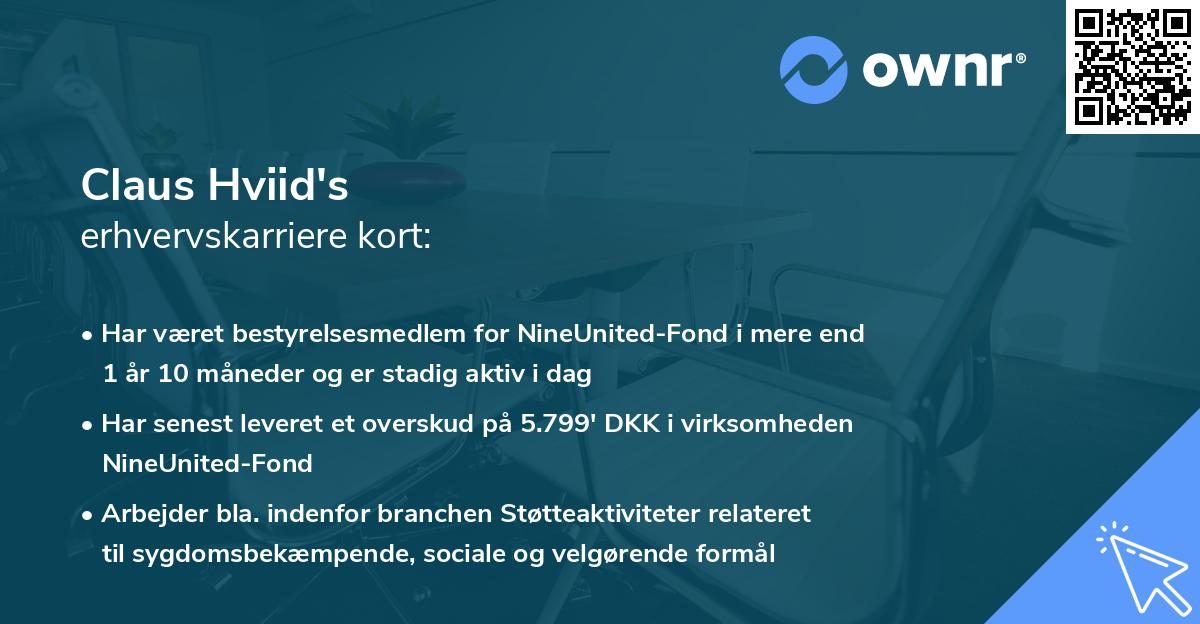 Claus Hviid's erhvervskarriere kort