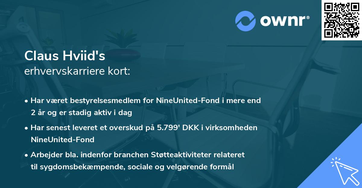 Claus Hviid's erhvervskarriere kort