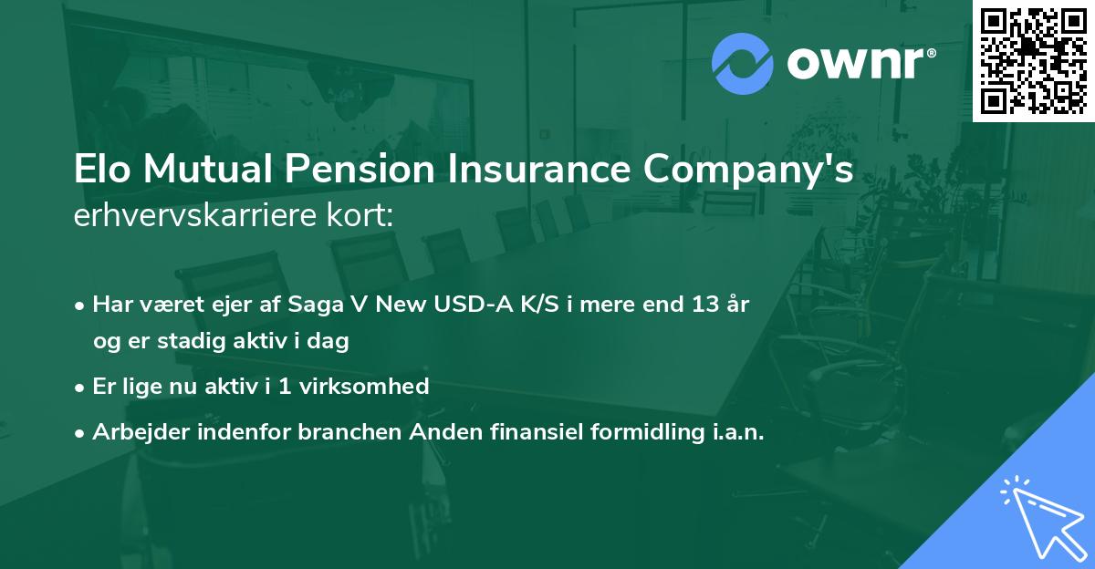 Elo Mutual Pension Insurance Company's erhvervskarriere kort