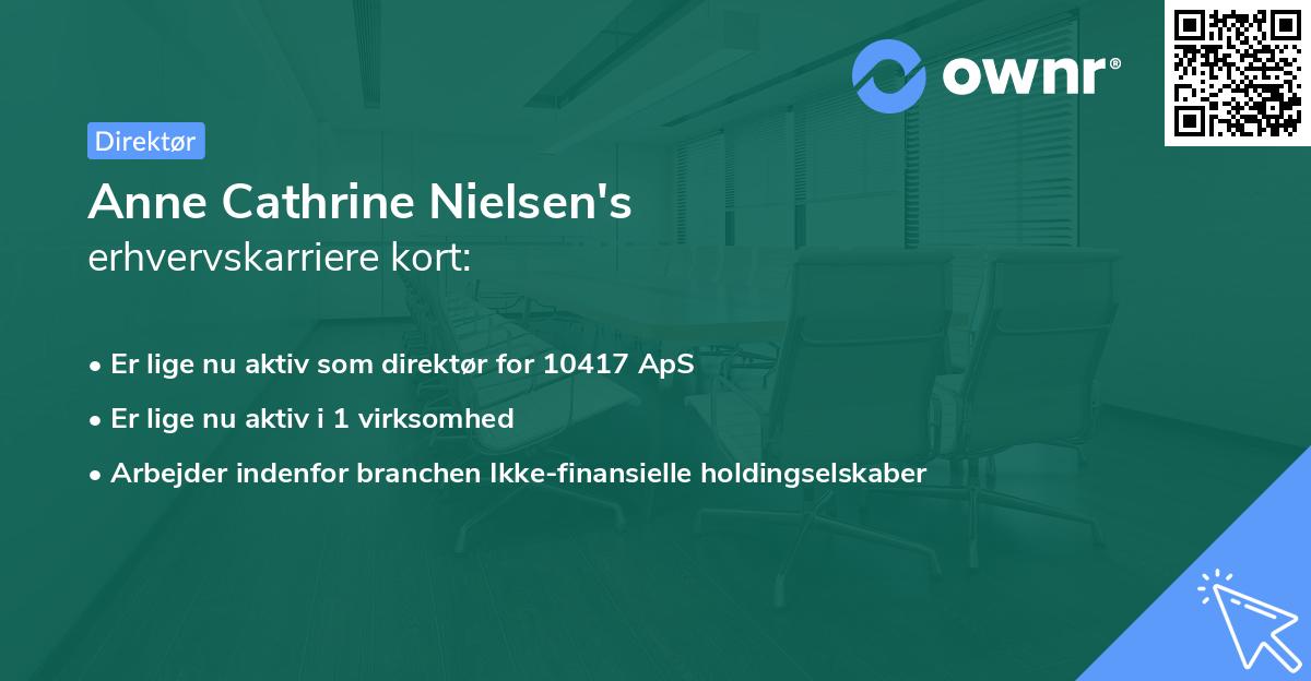 Anne Cathrine Nielsen's erhvervskarriere kort