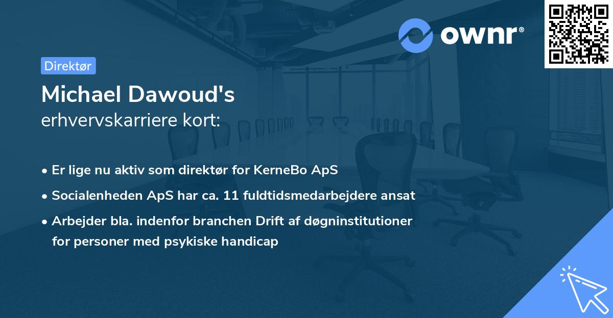 Michael Dawoud's erhvervskarriere kort