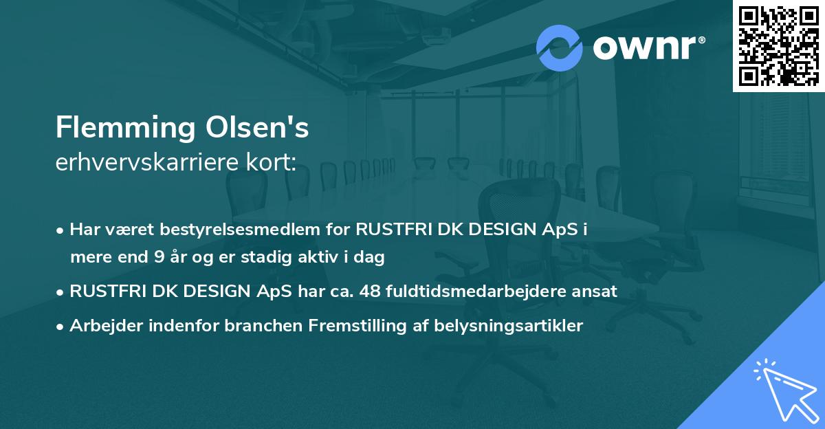 Flemming Olsen's erhvervskarriere kort