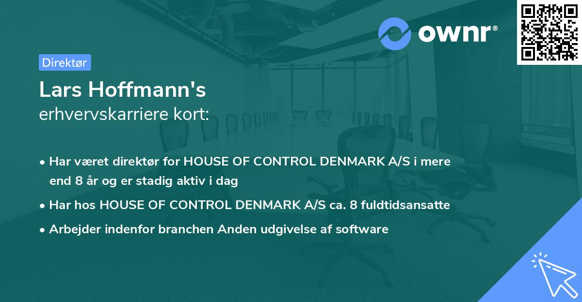 Lars Hoffmann's erhvervskarriere kort