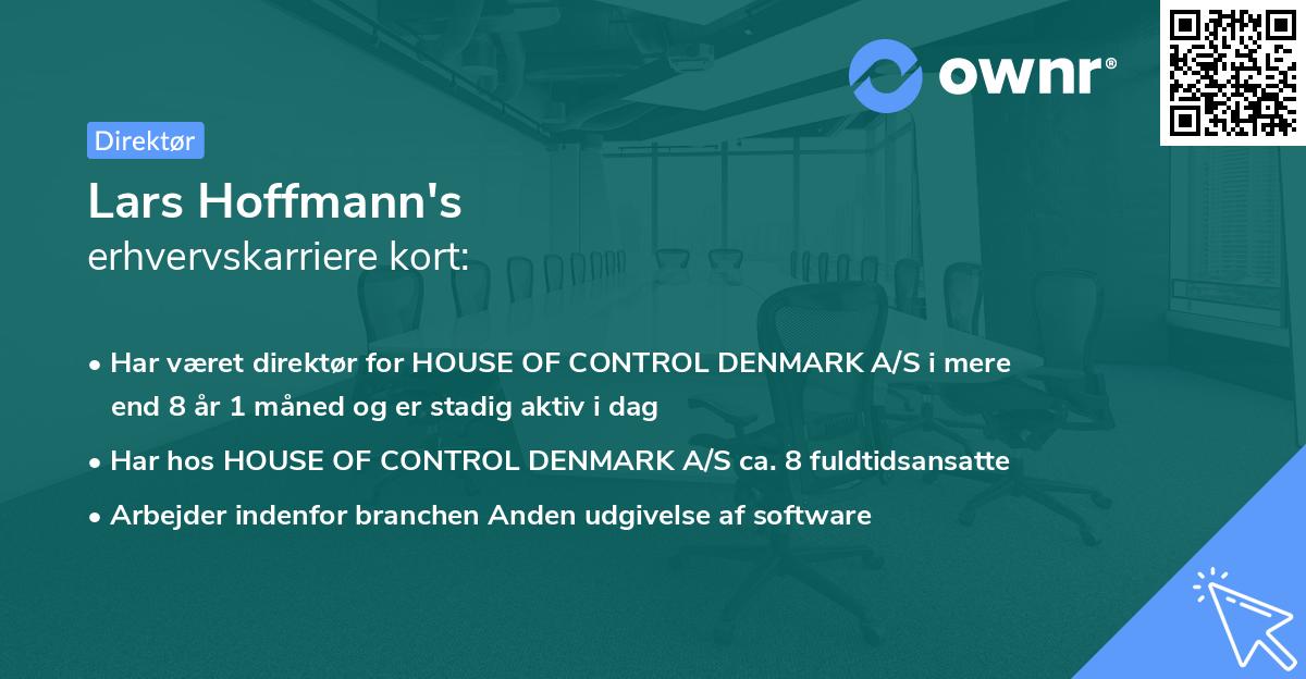 Lars Hoffmann's erhvervskarriere kort