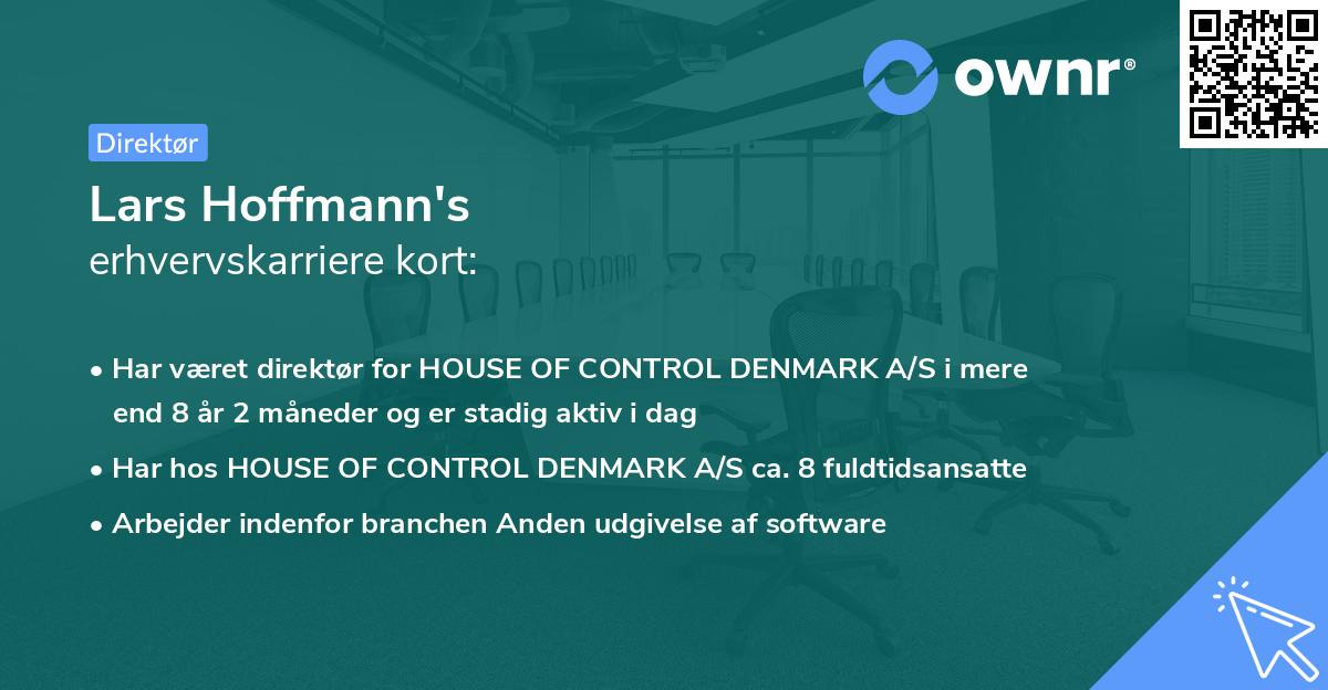 Lars Hoffmann's erhvervskarriere kort