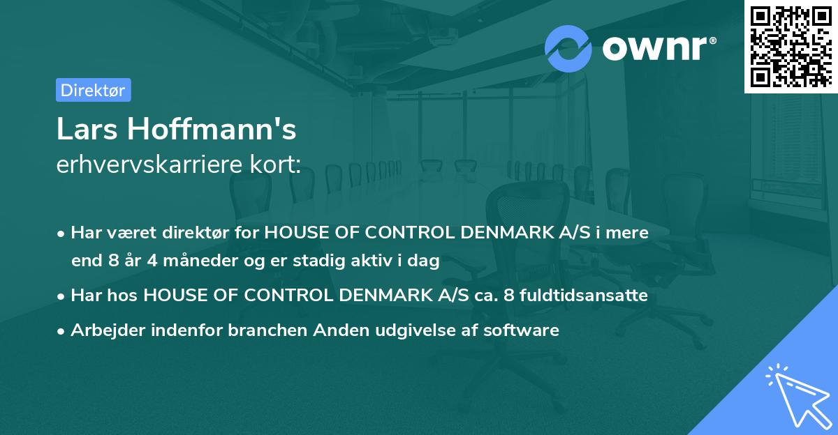 Lars Hoffmann's erhvervskarriere kort
