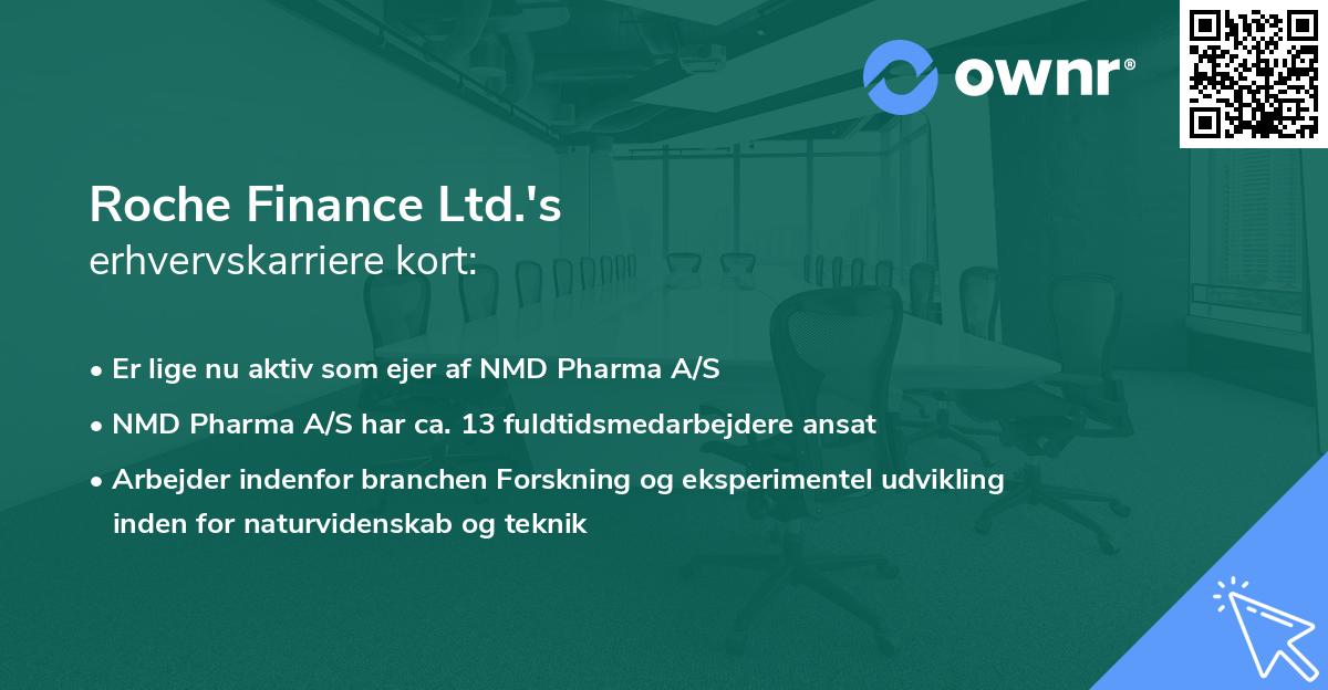 Roche Finance Ltd.'s erhvervskarriere kort