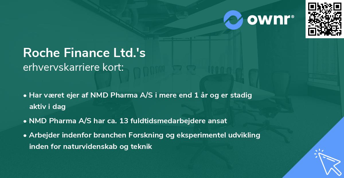 Roche Finance Ltd.'s erhvervskarriere kort