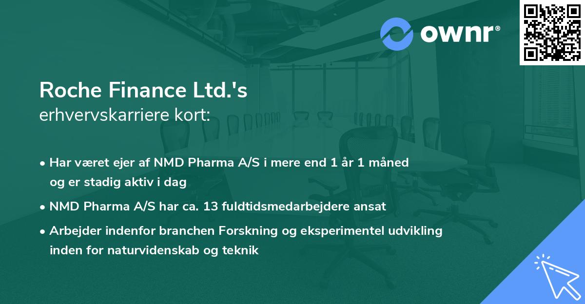 Roche Finance Ltd.'s erhvervskarriere kort