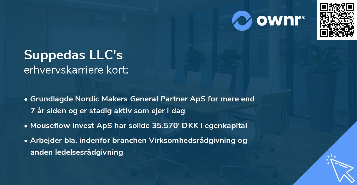 Suppedas LLC's erhvervskarriere kort