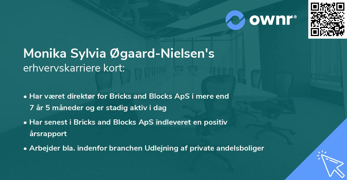 Monika Sylvia Øgaard-Nielsen's erhvervskarriere kort