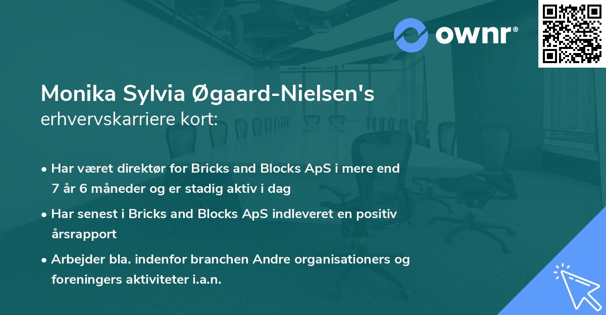 Monika Sylvia Øgaard-Nielsen's erhvervskarriere kort