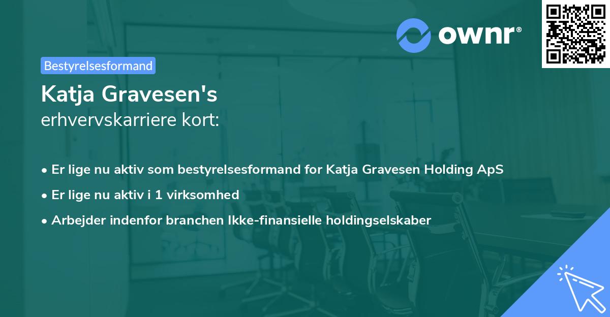 Katja Gravesen's erhvervskarriere kort