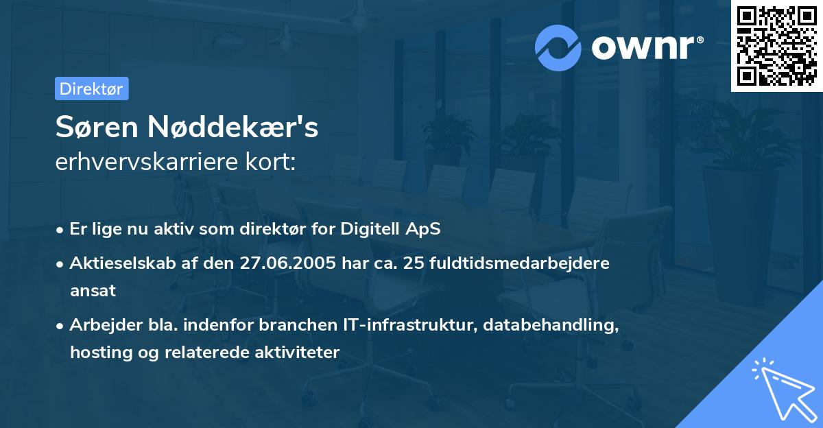 Søren Nøddekær's erhvervskarriere kort