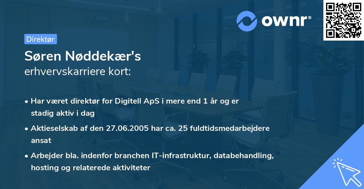 Søren Nøddekær's erhvervskarriere kort