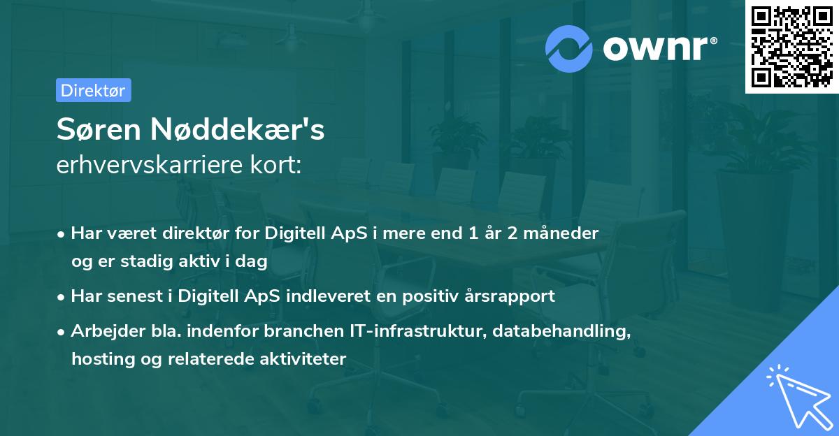 Søren Nøddekær's erhvervskarriere kort