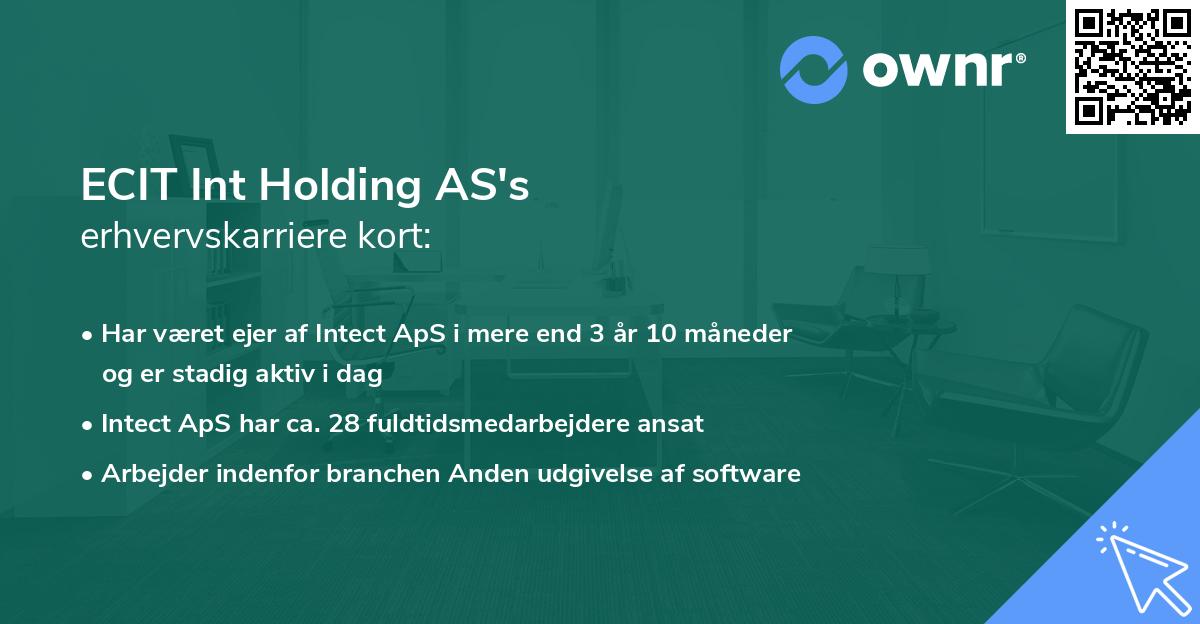 ECIT Int Holding AS's erhvervskarriere kort