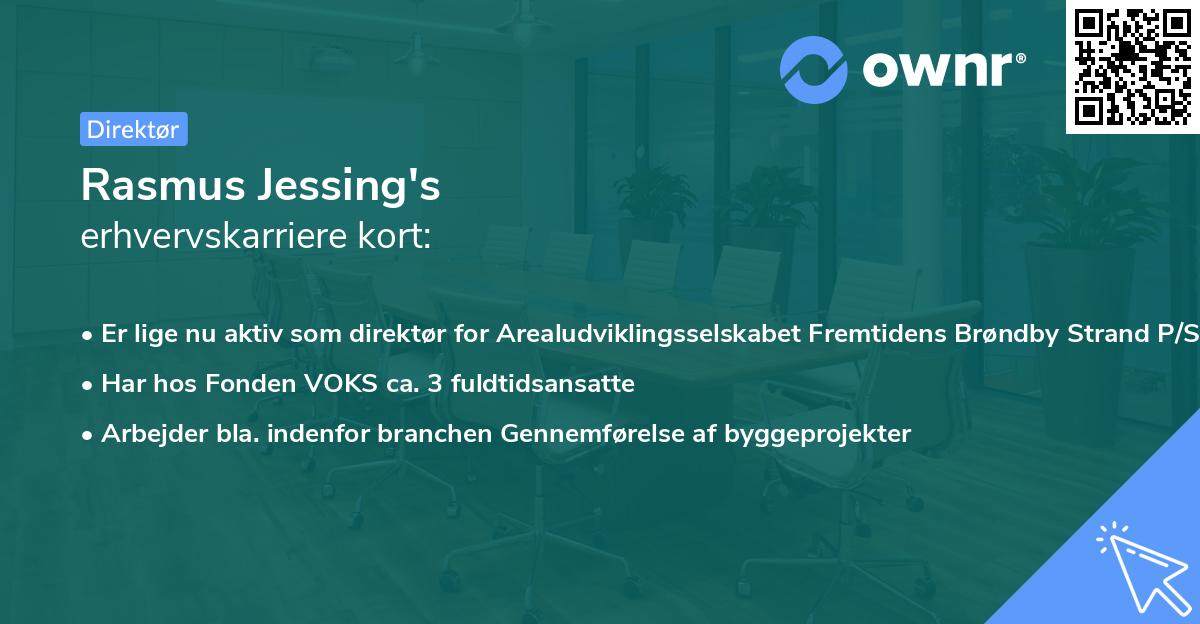 Rasmus Jessing's erhvervskarriere kort