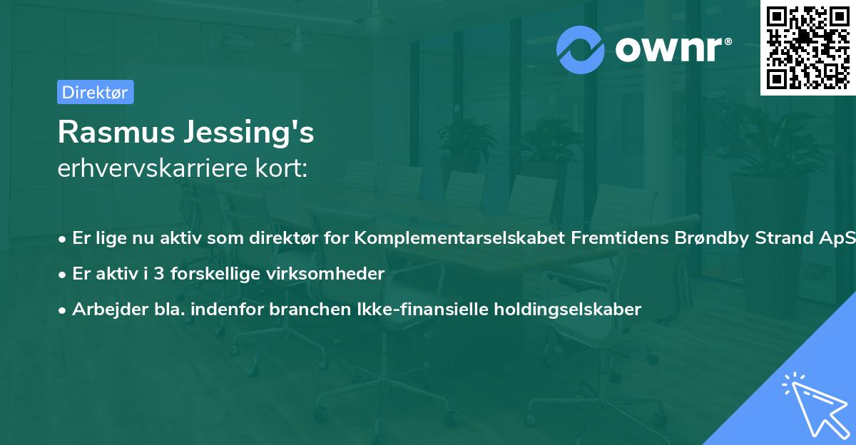 Rasmus Jessing's erhvervskarriere kort