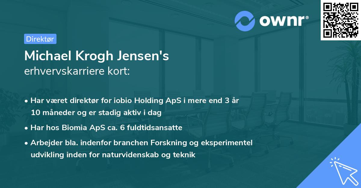 Michael Krogh Jensen's erhvervskarriere kort