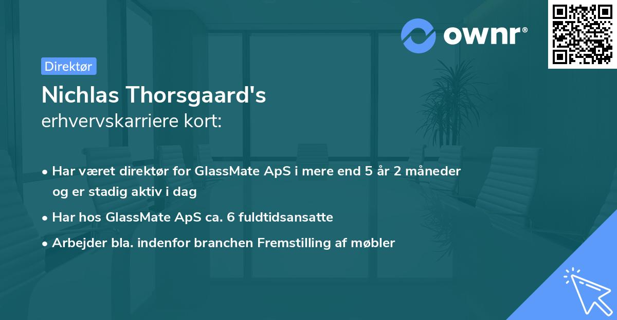 Nichlas Thorsgaard's erhvervskarriere kort