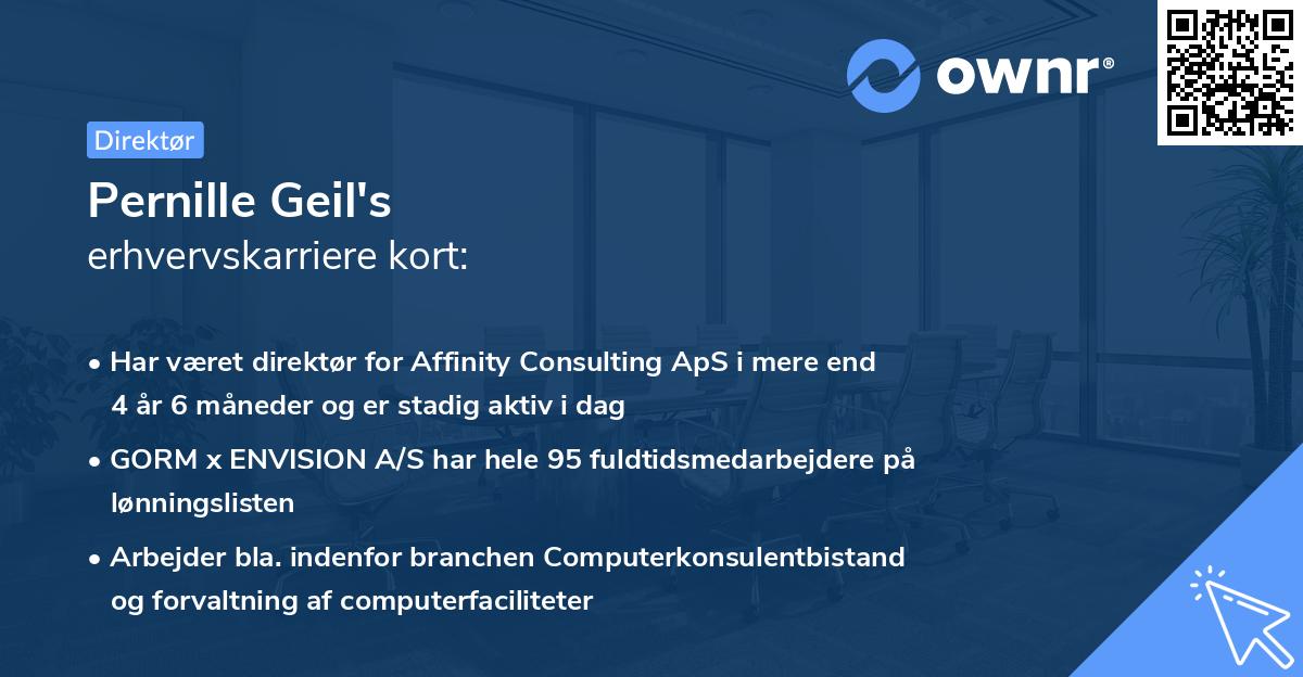 Pernille Geil's erhvervskarriere kort