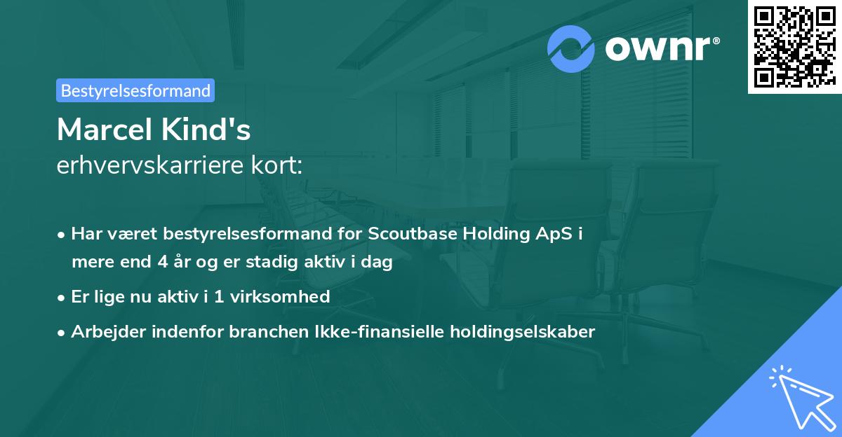 Marcel Kind's erhvervskarriere kort