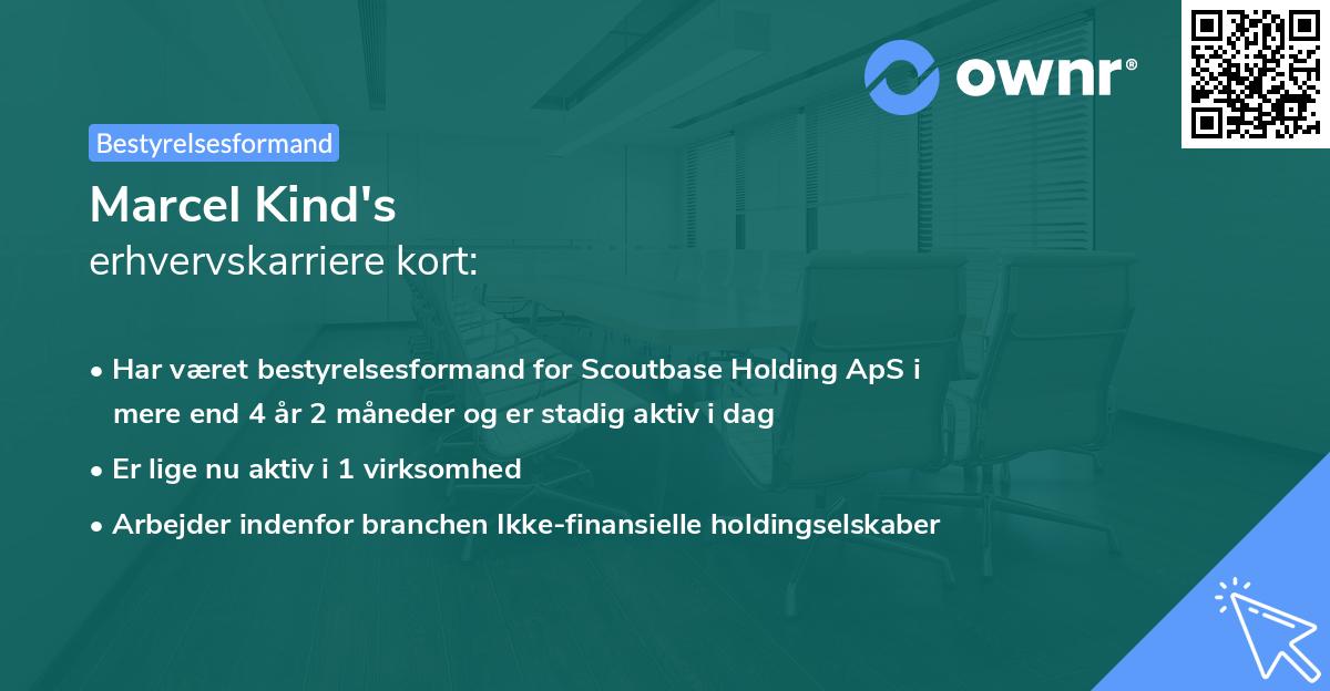 Marcel Kind's erhvervskarriere kort