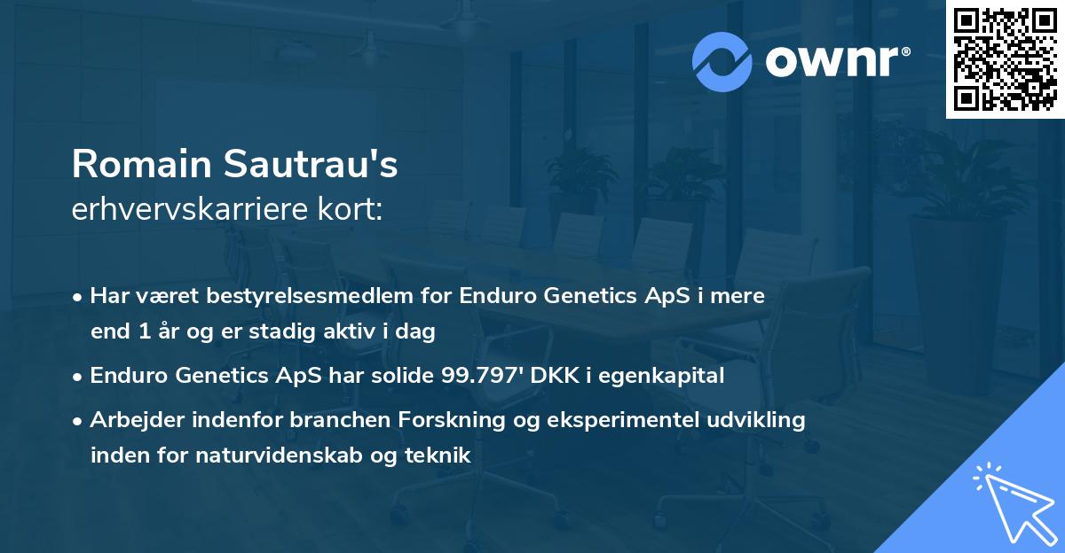 Romain Sautrau's erhvervskarriere kort