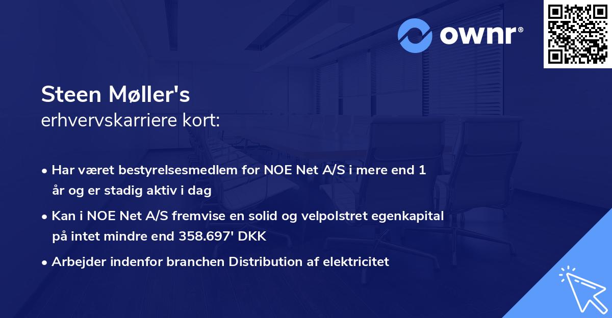 Steen Møller's erhvervskarriere kort