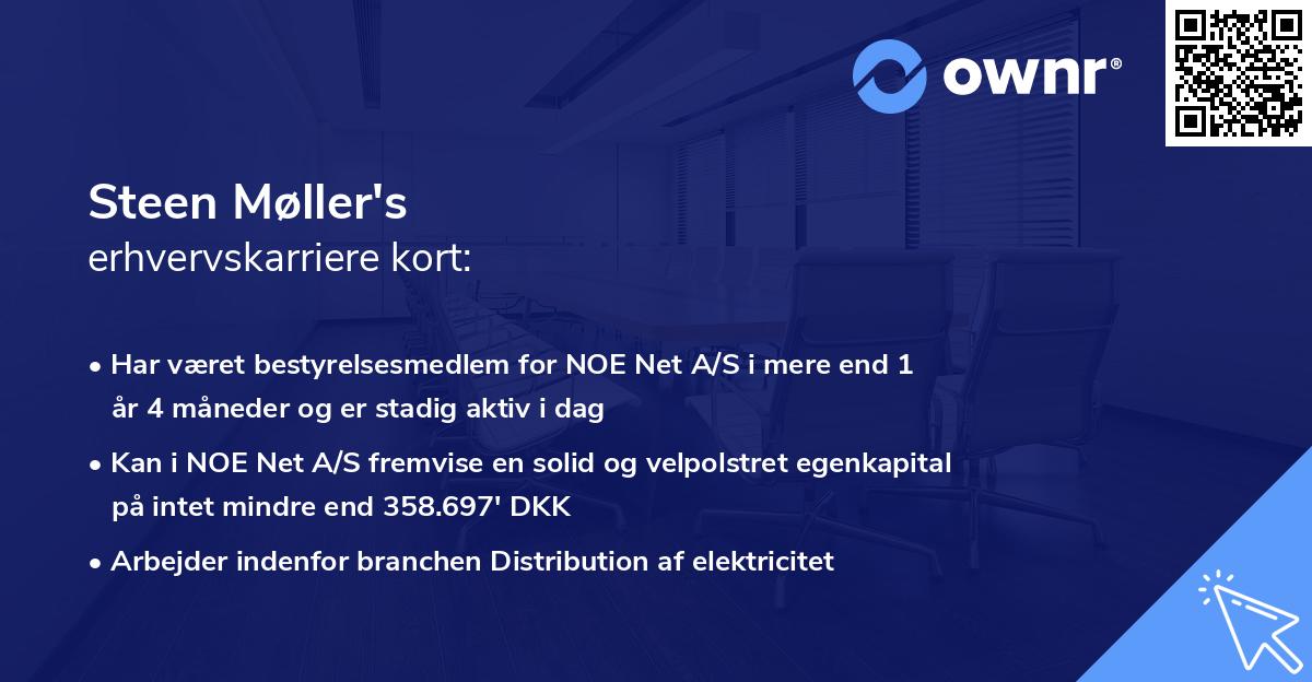 Steen Møller's erhvervskarriere kort
