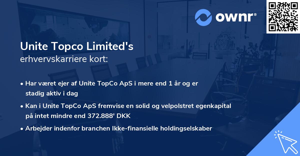 Unite Topco Limited's erhvervskarriere kort
