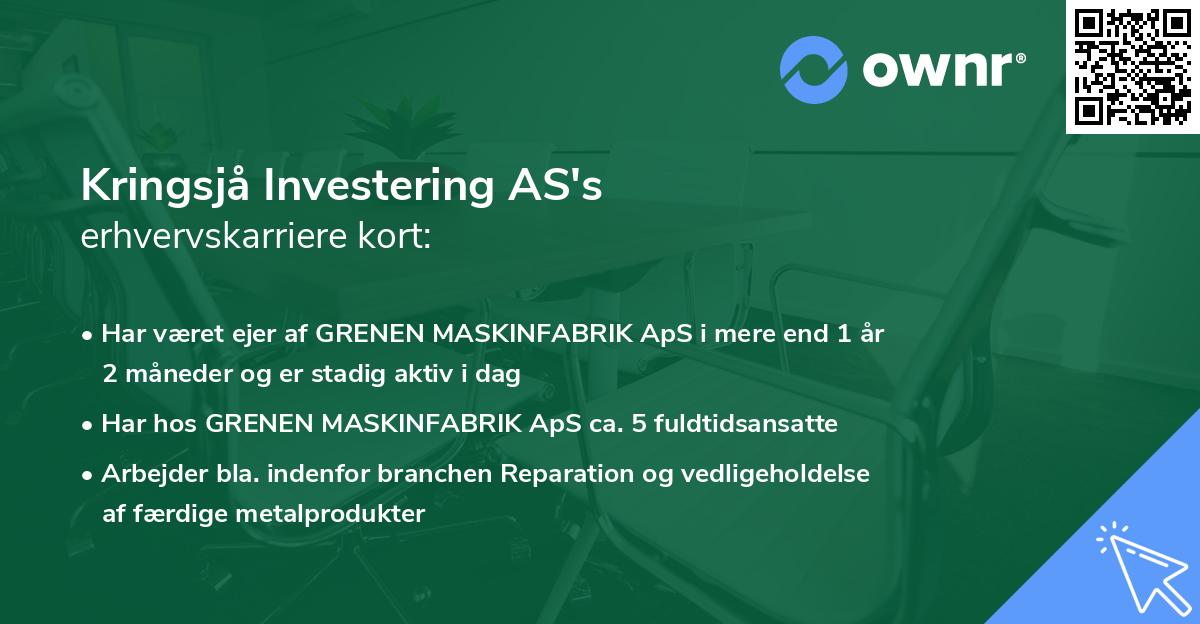 Kringsjå Investering AS's erhvervskarriere kort