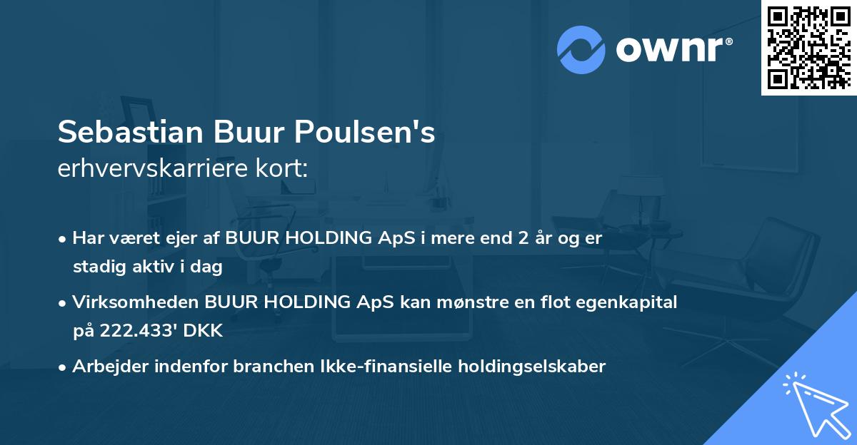 Sebastian Buur Poulsen's erhvervskarriere kort