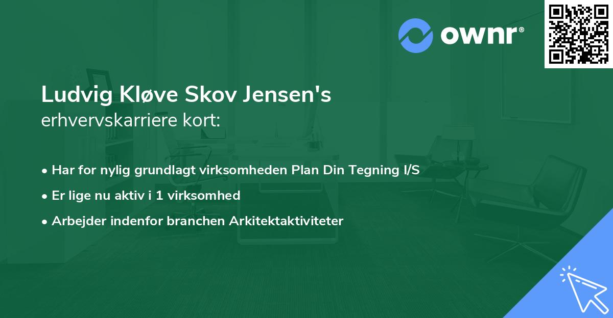 Ludvig Kløve Skov Jensen's erhvervskarriere kort