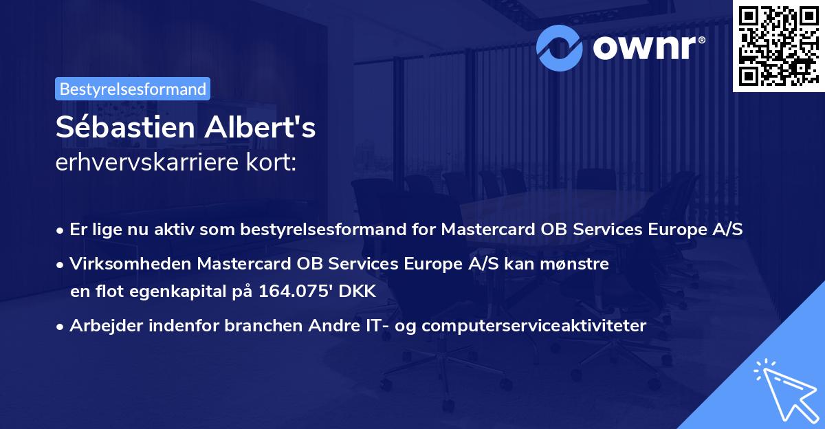 Sébastien Albert's erhvervskarriere kort