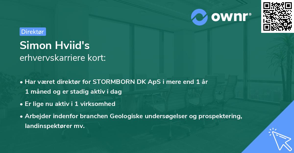 Simon Hviid's erhvervskarriere kort