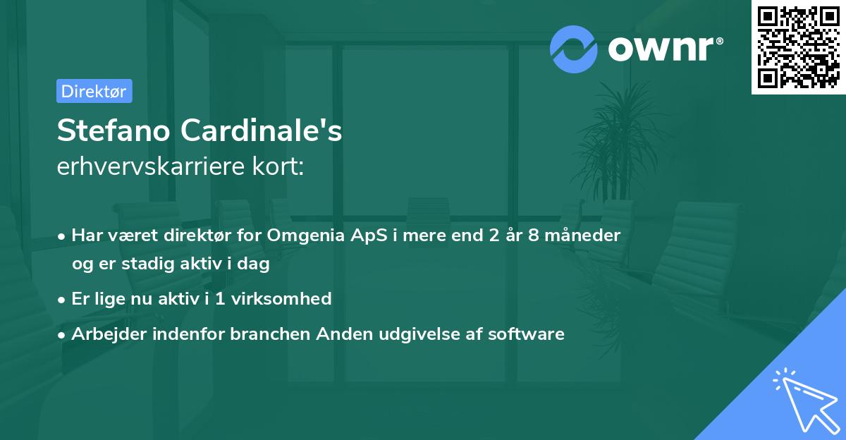 Stefano Cardinale's erhvervskarriere kort