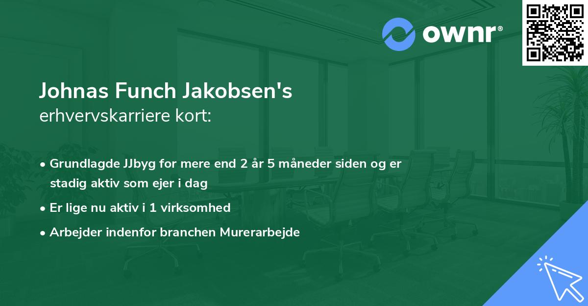 Johnas Funch Jakobsen's erhvervskarriere kort