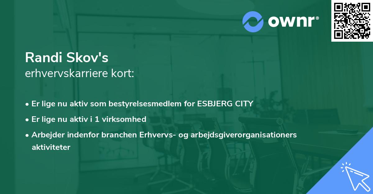 Randi Skov's erhvervskarriere kort