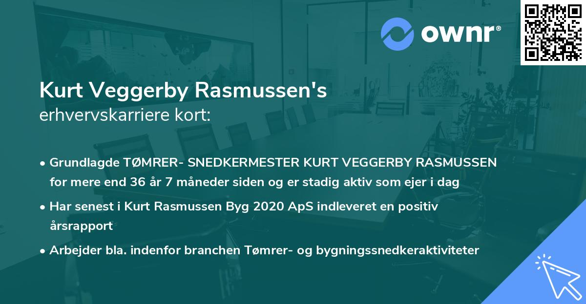Kurt Veggerby Rasmussen's erhvervskarriere kort