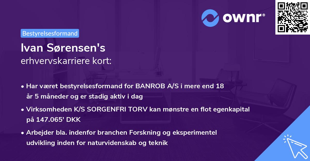 Ivan Sørensen's erhvervskarriere kort