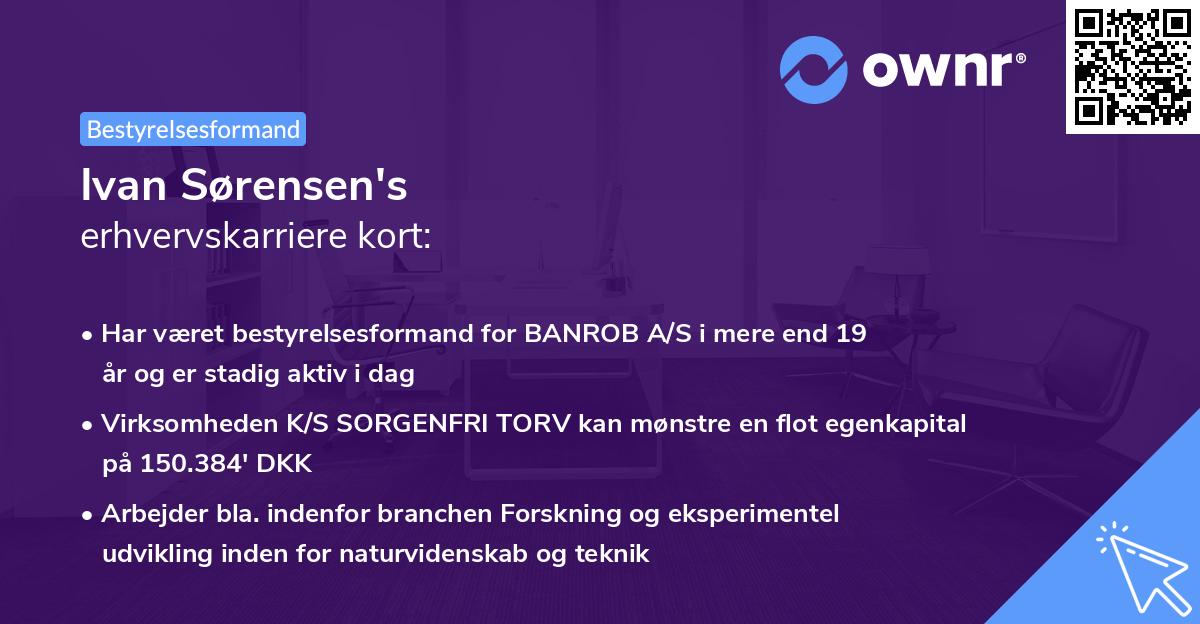 Ivan Sørensen's erhvervskarriere kort
